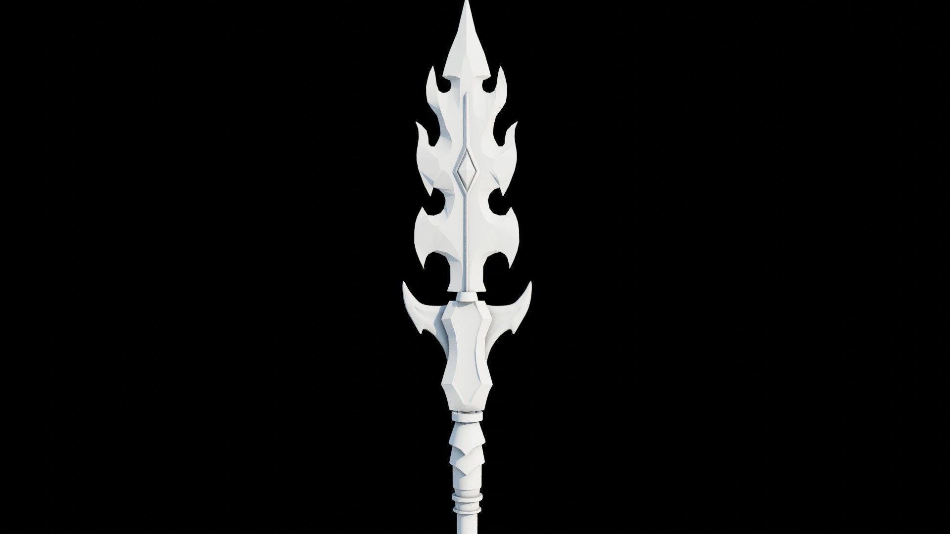 Fantasy Spear Glow 10 Game-Ready PBR Textures Included Low-poly 3D model_26