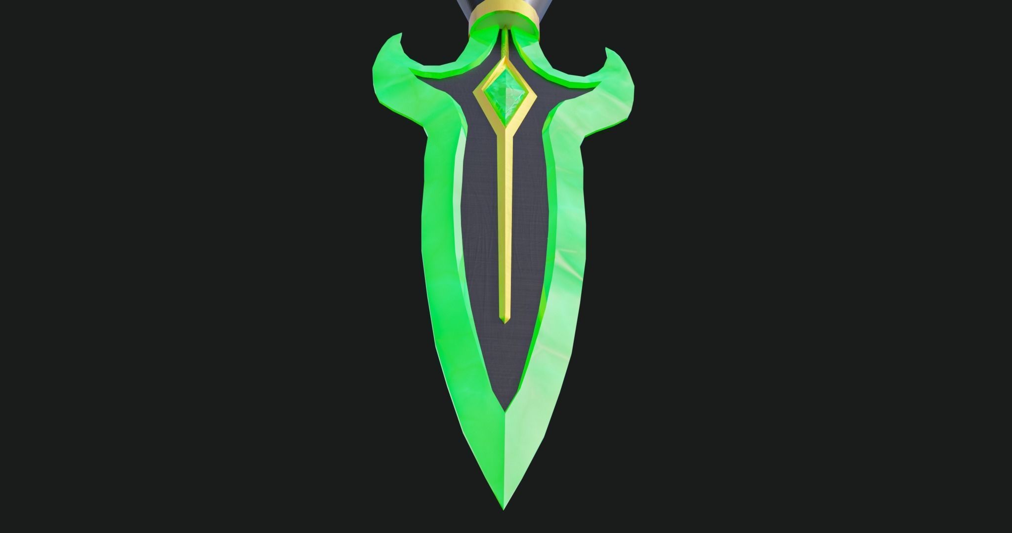 Fantasy Spear Glow 10 Game-Ready PBR Textures Included Low-poly 3D model_17