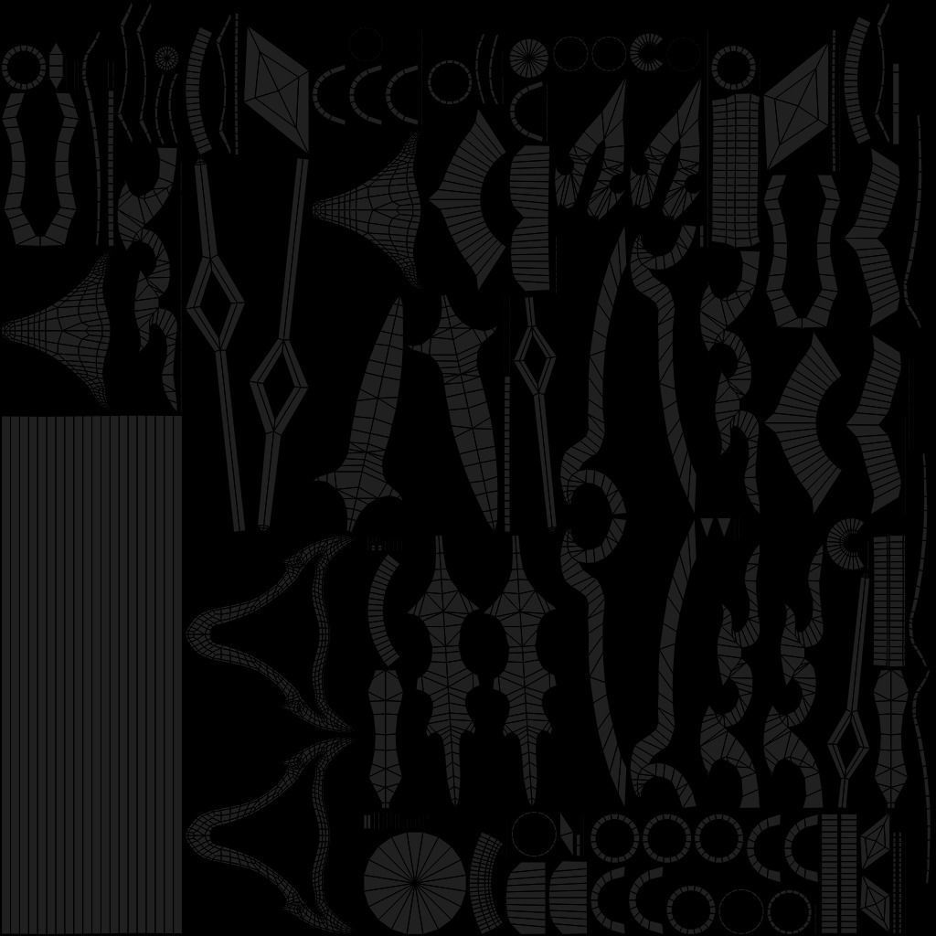 Fantasy Spear Glow 10 Game-Ready PBR Textures Included Low-poly 3D model_34