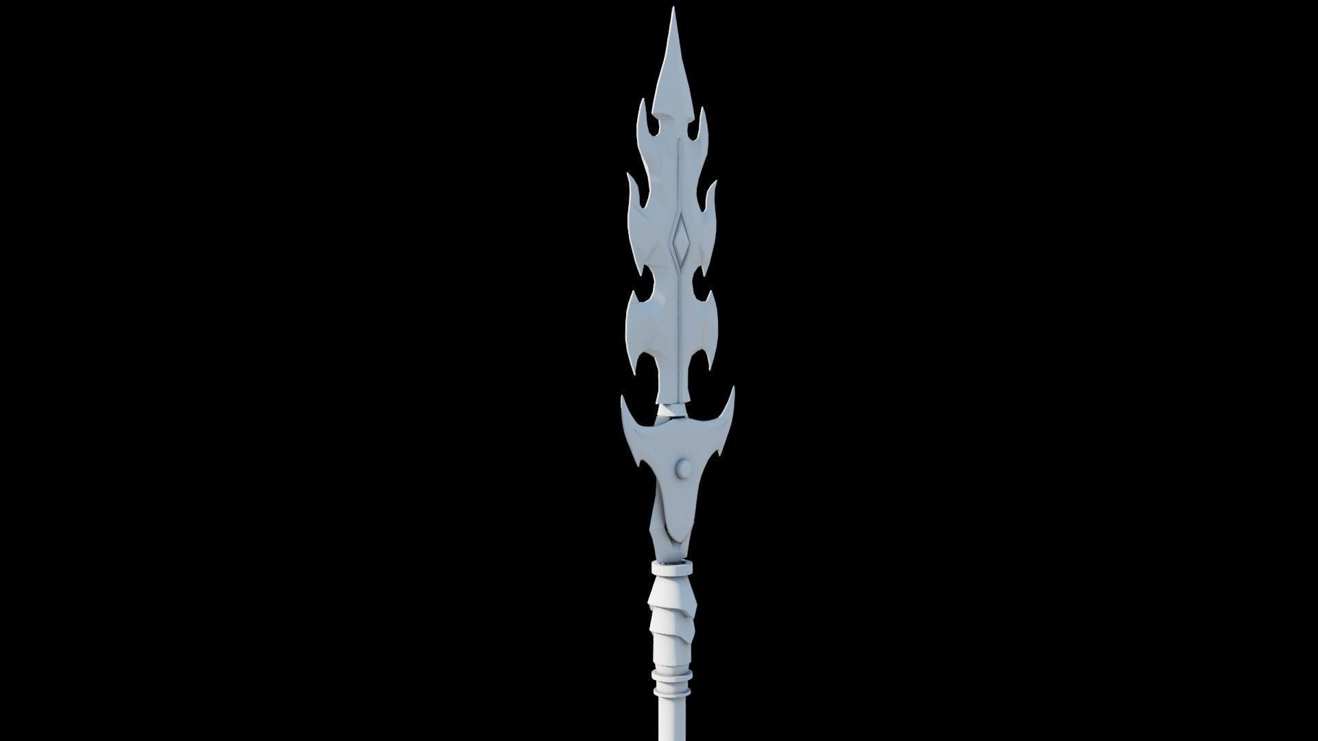 Fantasy Spear Glow 10 Game-Ready PBR Textures Included Low-poly 3D model_28