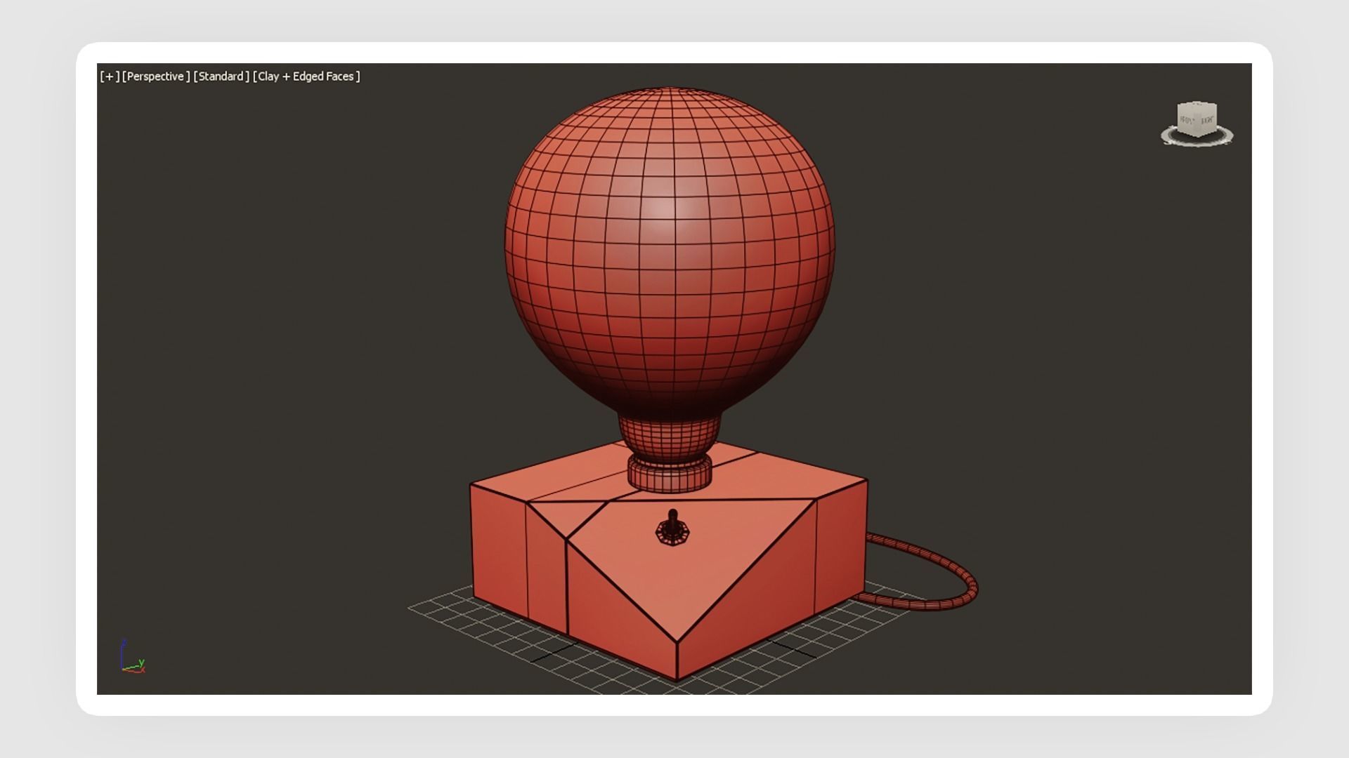 Cactus Lamp 01 Low-poly 3D model_5