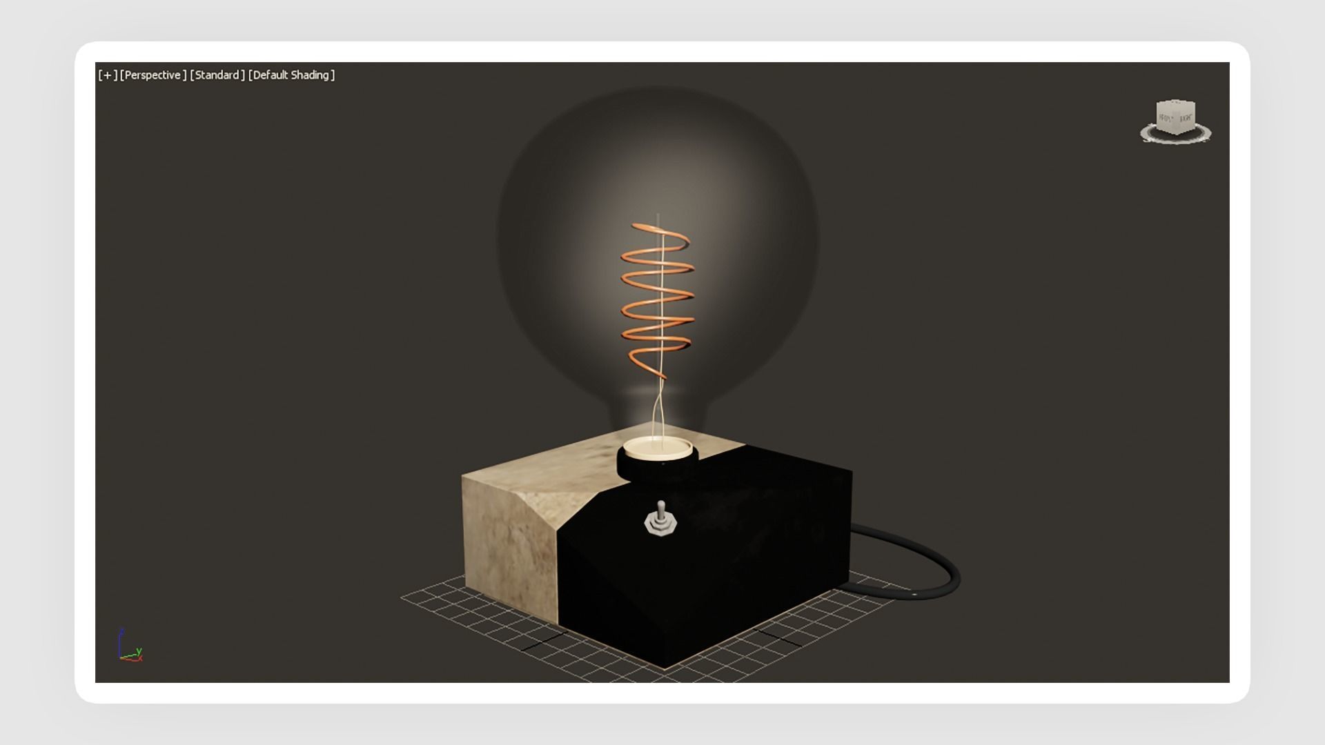 Cactus Lamp 01 Low-poly 3D model_4