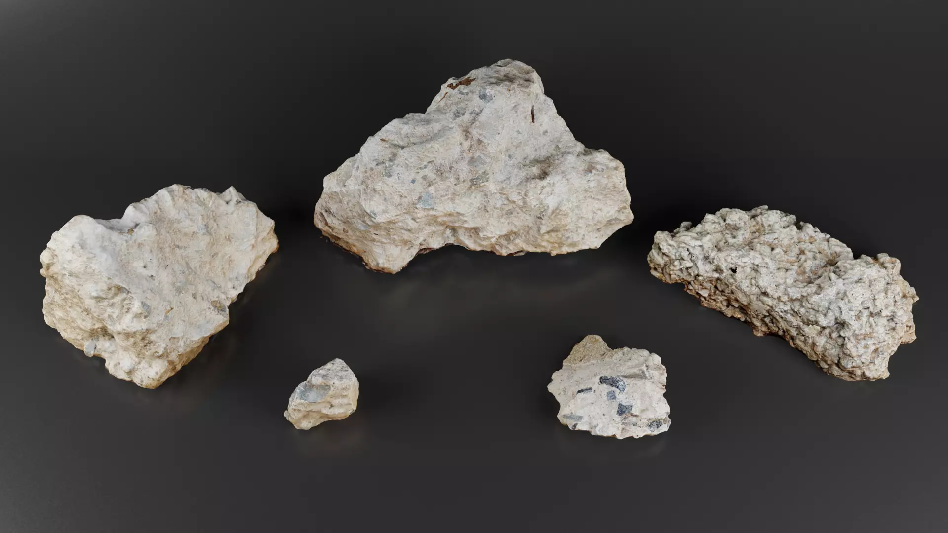 Concrete Rubble Volume 1 Low-poly 3D model