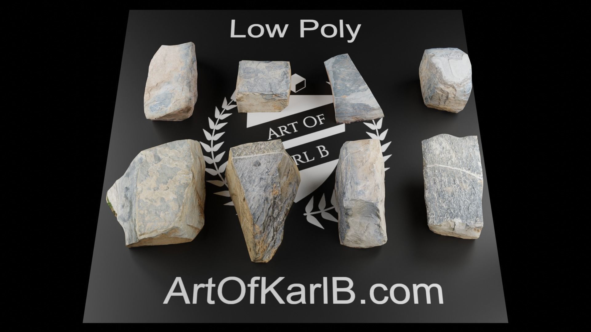 Photo Scanned Rocks Volume 1 Low-poly 3D model_6