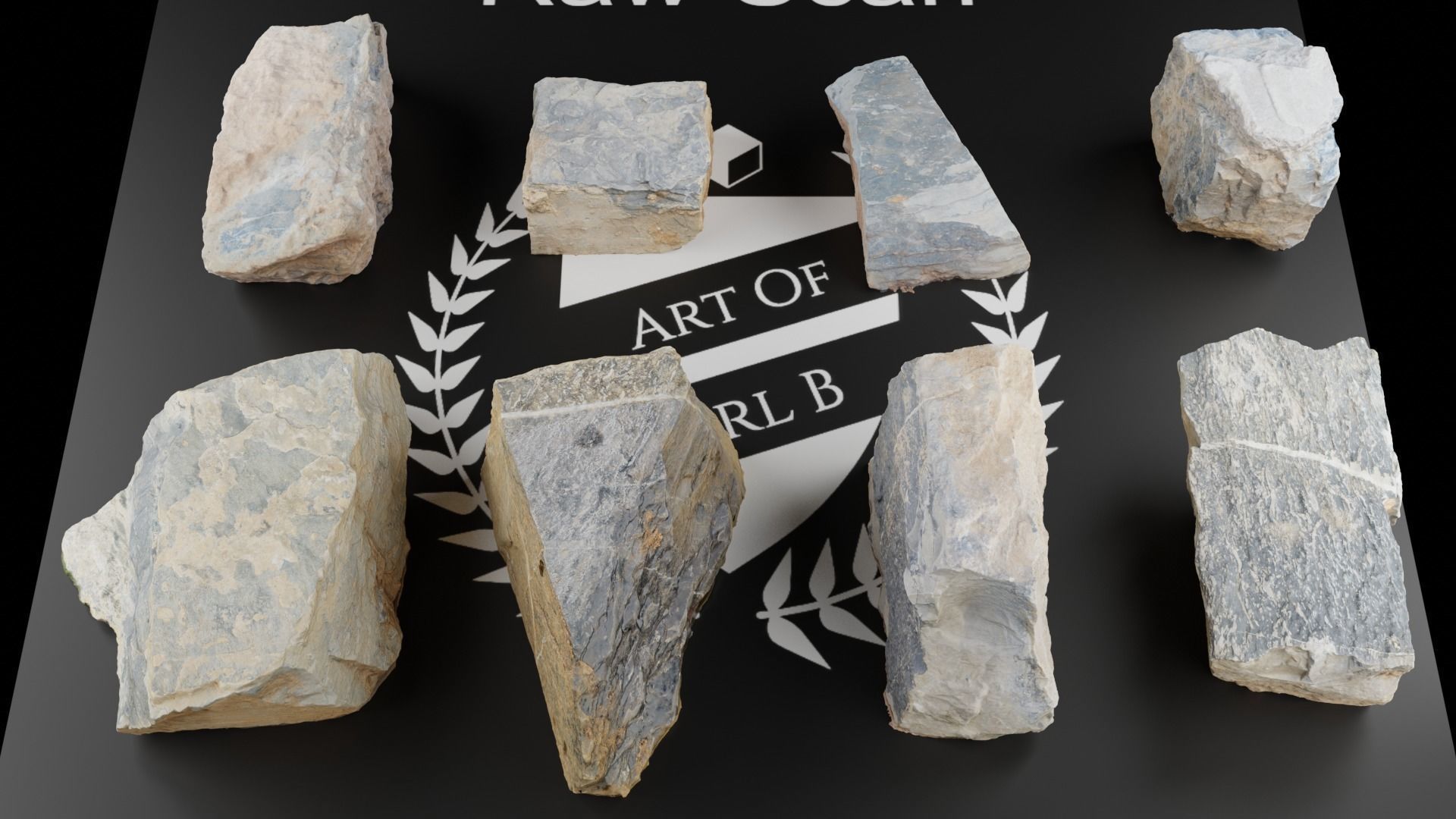 Photo Scanned Rocks Volume 1 Low-poly 3D model_8