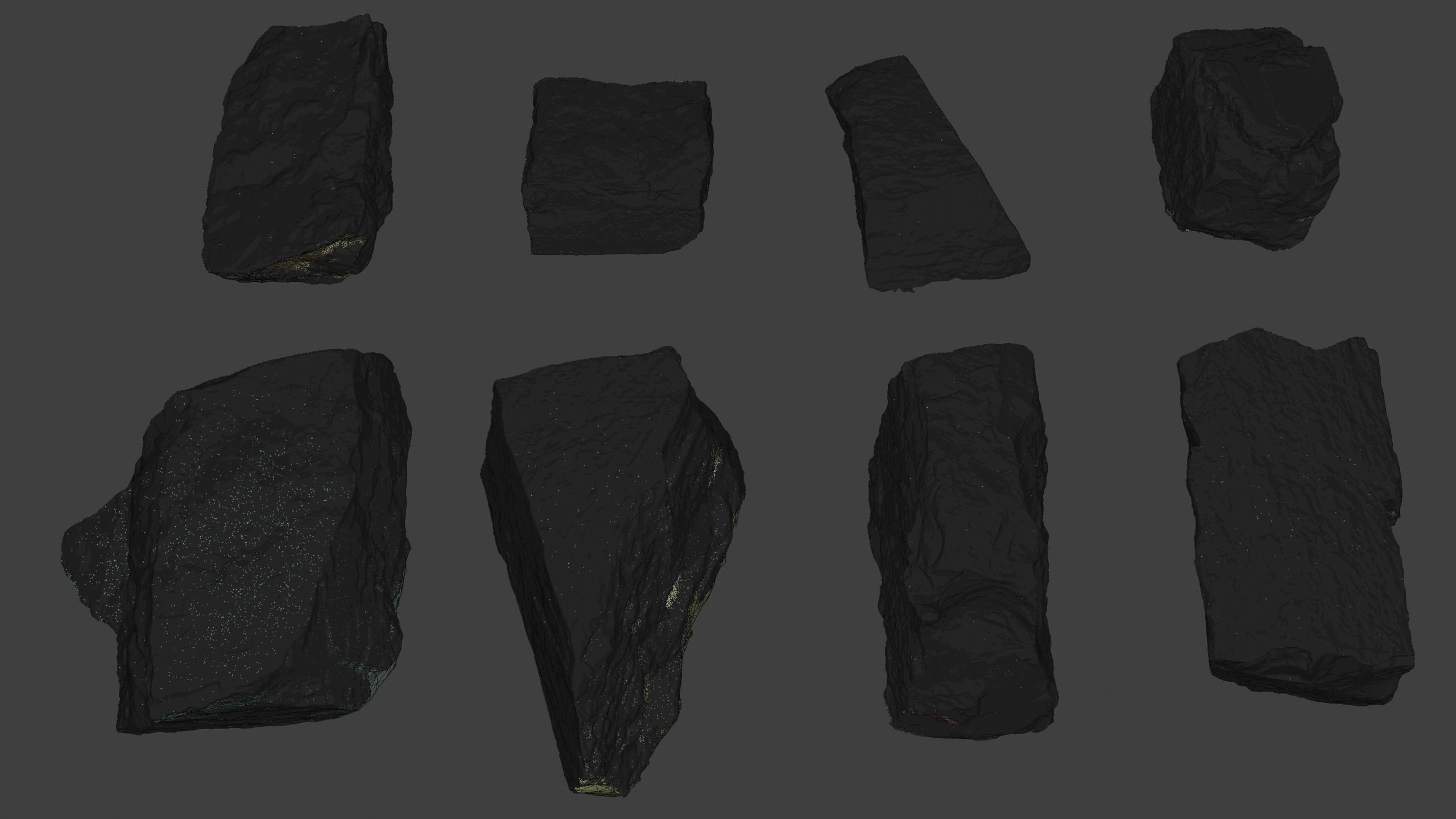 Photo Scanned Rocks Volume 1 Low-poly 3D model_10