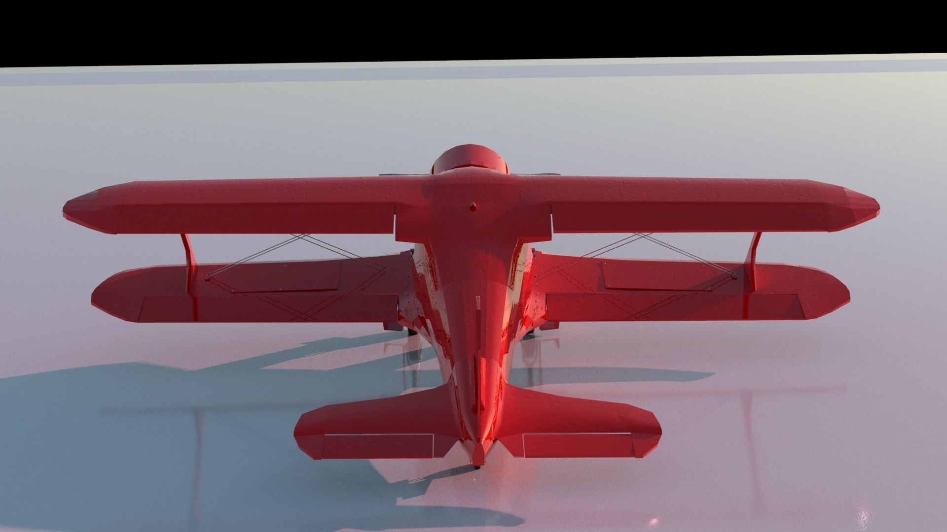 Airplane Beechcraft Model 17 Staggerwing Free low-poly 3D model_10