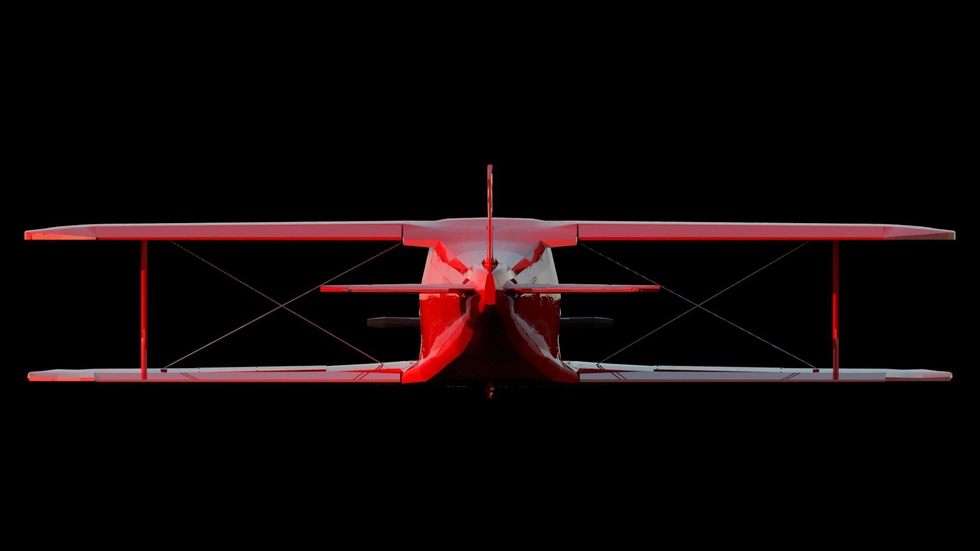 Airplane Beechcraft Model 17 Staggerwing Free low-poly 3D model_20