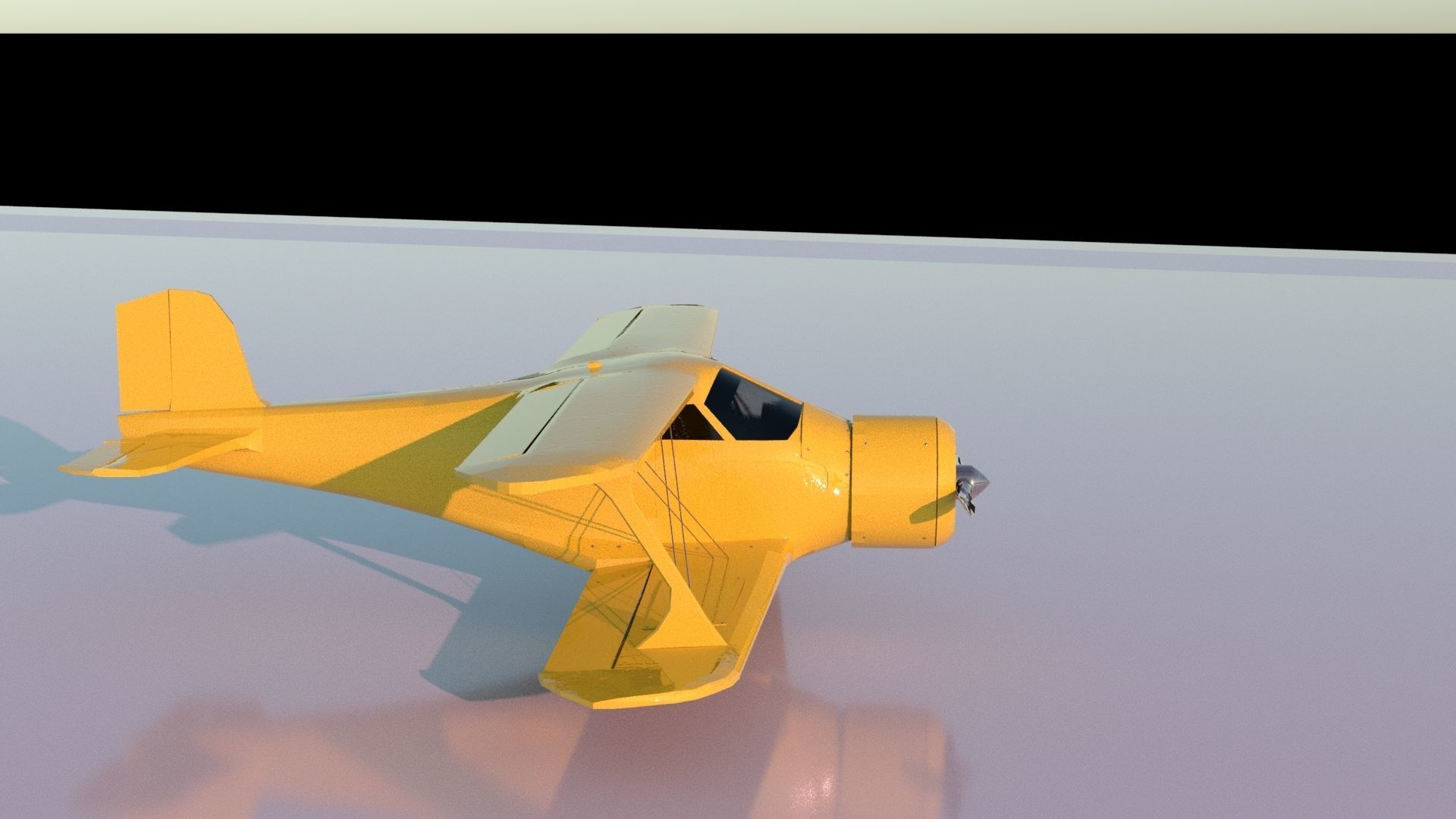 Airplane Beechcraft Model 17 Staggerwing Free low-poly 3D model_8