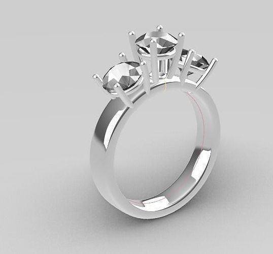 Engagement Ring 3D print model