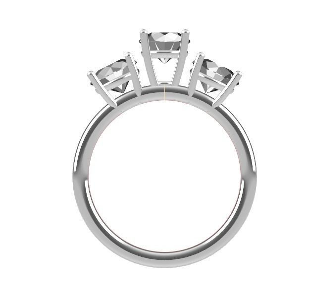 Engagement Ring 3D print model_1