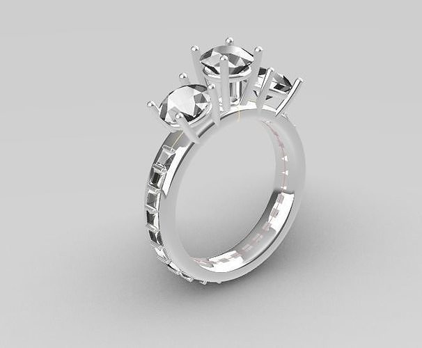 Engagement Ring 3D print model