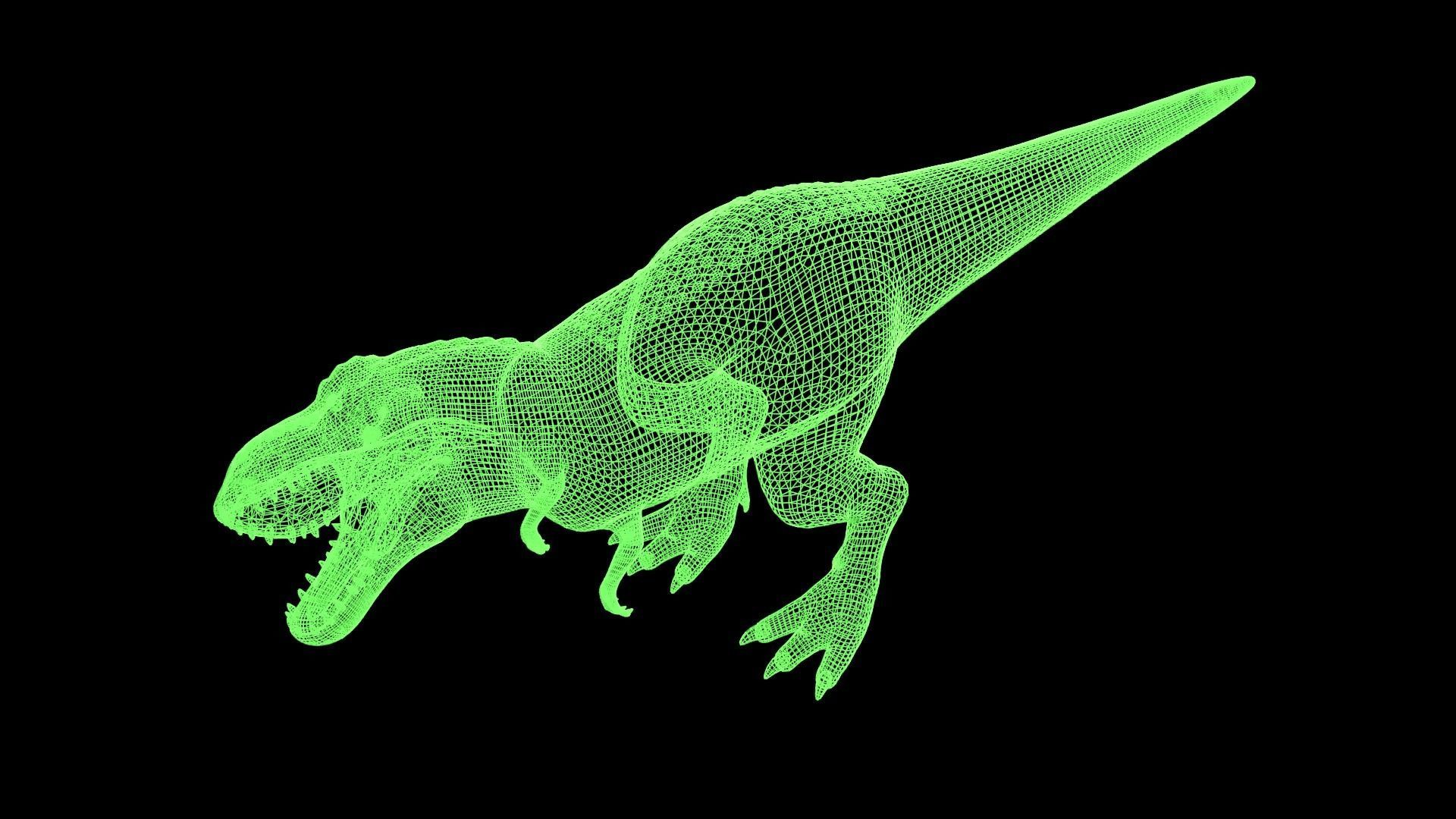 Tyrannosaurus Rex Low-poly 3D model_4