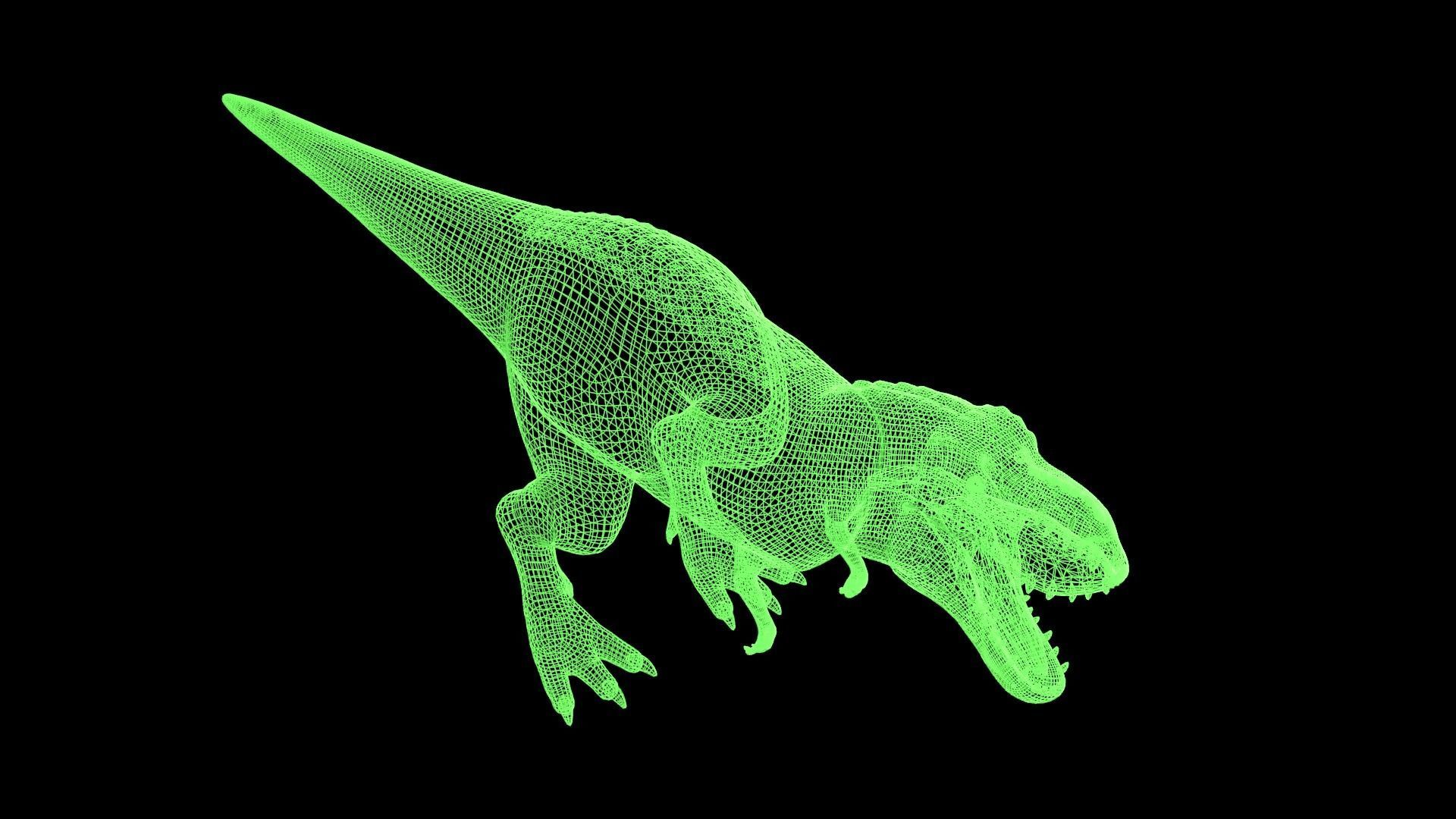 Tyrannosaurus Rex Low-poly 3D model_5