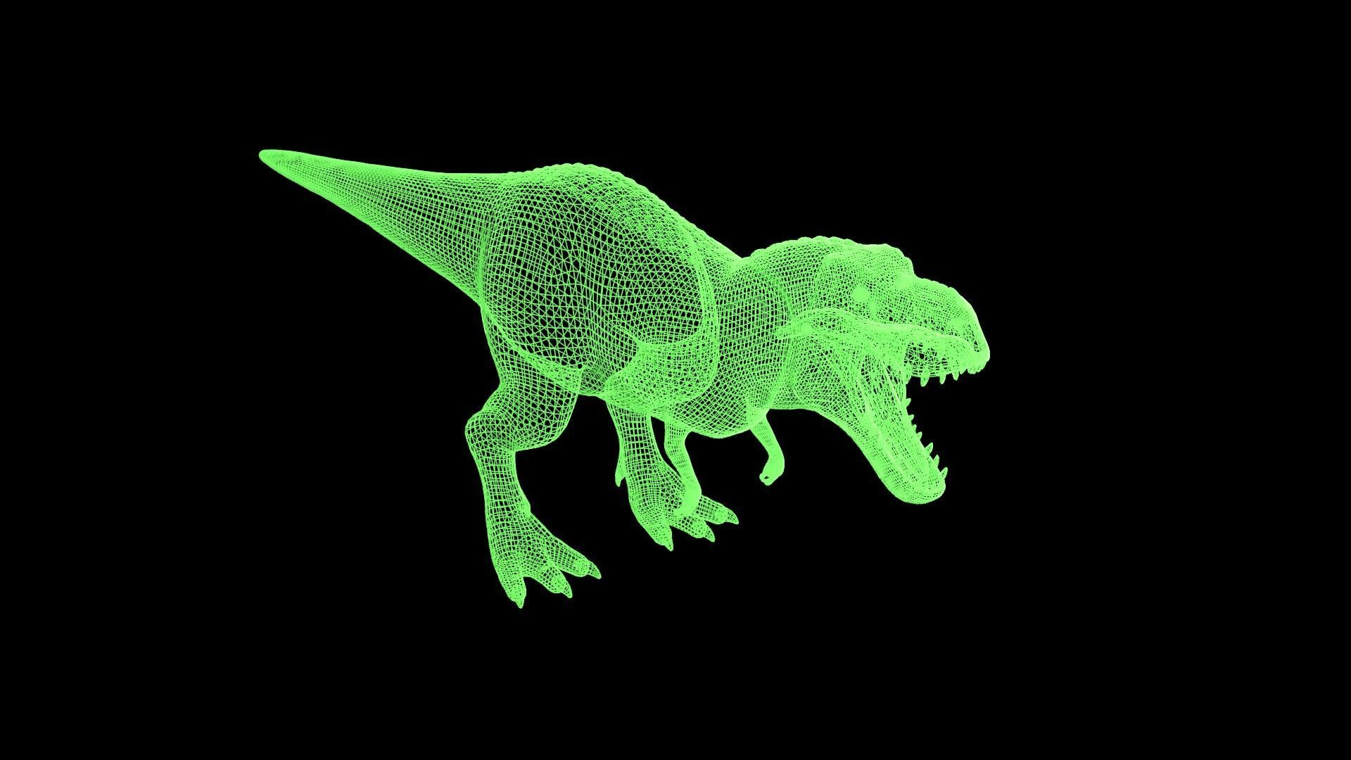 Tyrannosaurus Rex Low-poly 3D model_7