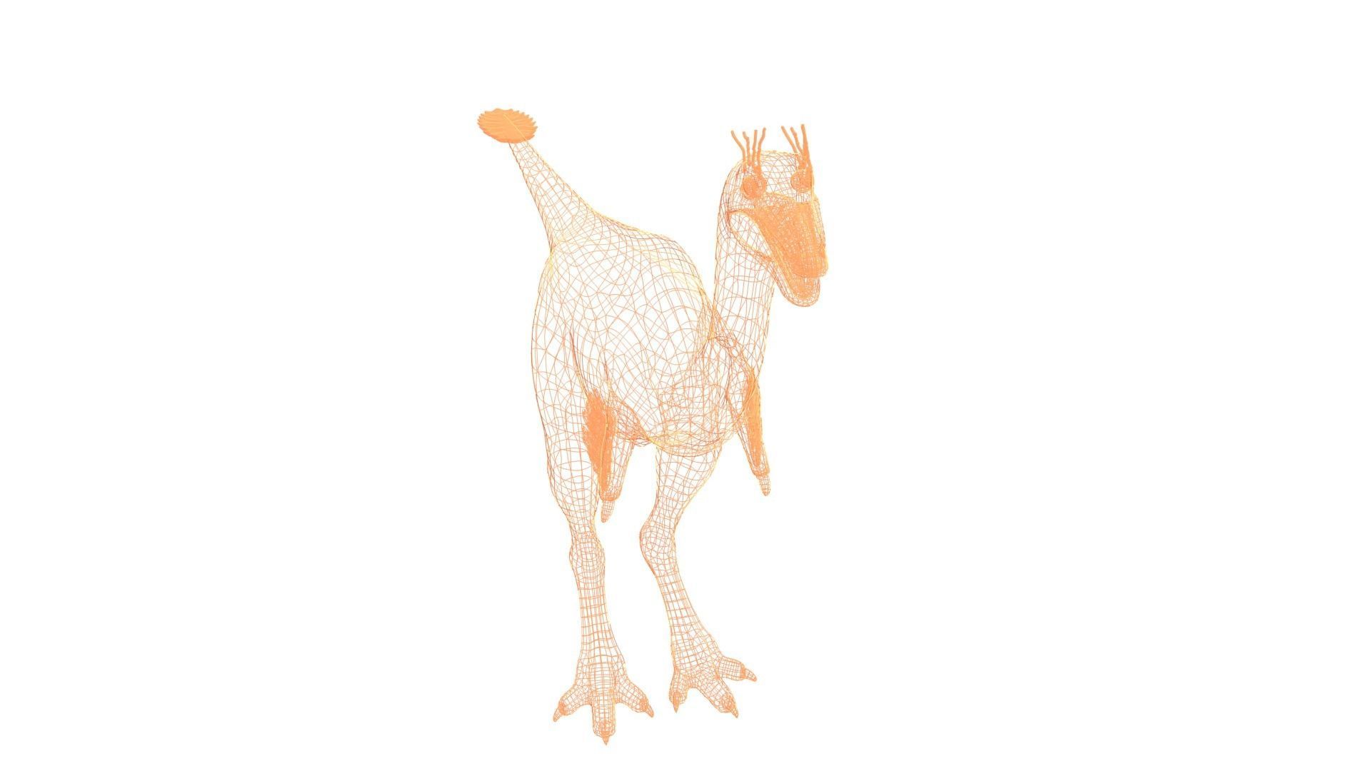 Mononykus dinosaur Low-poly 3D model_5
