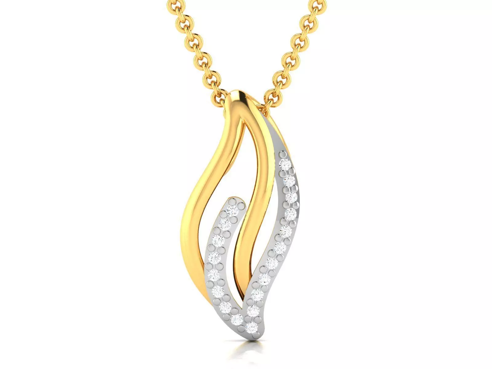 Women Diamond Pendant 3D print model_0