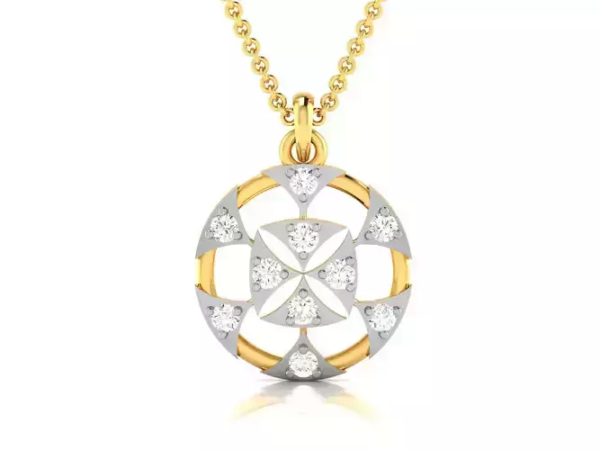 Women Diamond Pendant 3D print model