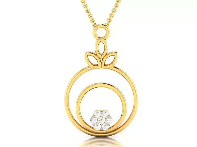Women Diamond Pendant 3D print model