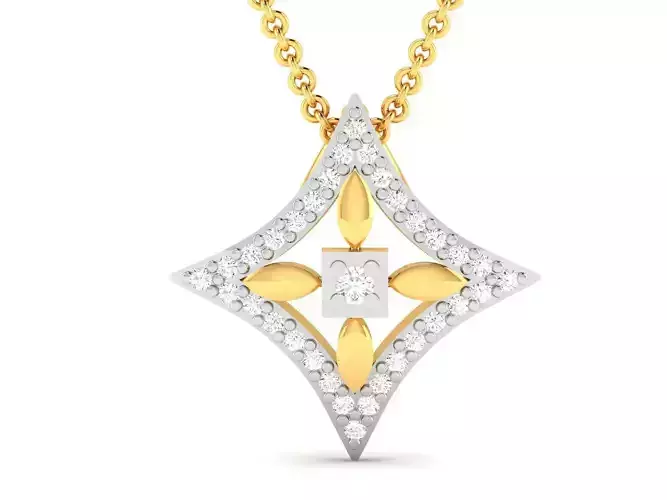 Women Diamond Pendant 3D print model