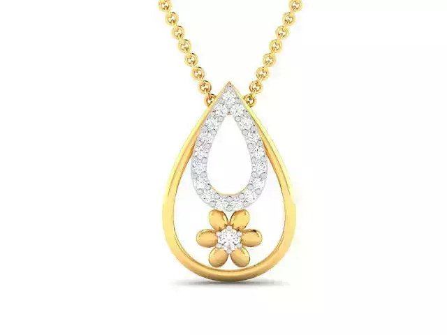 Women Diamond Pendant 3D print model