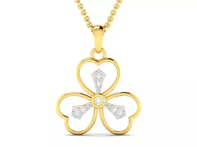 Women Diamond Pendant 3D print model