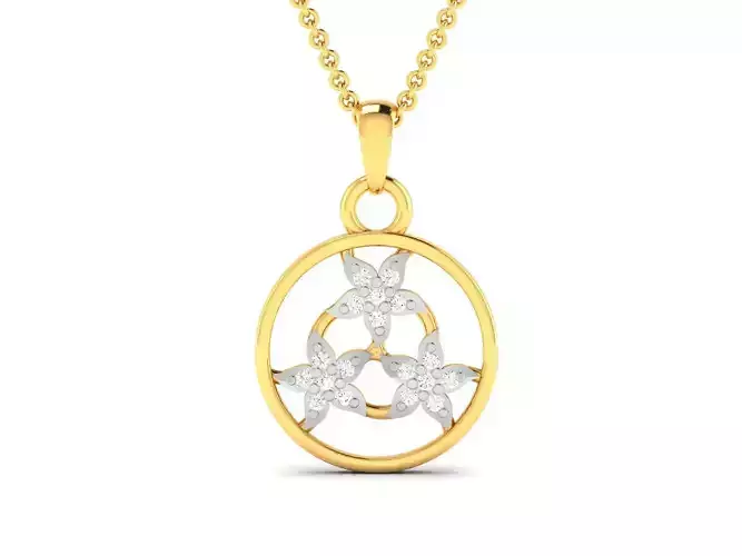 Women Diamond Pendant 3D print model