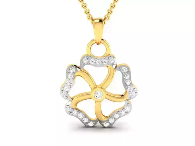 Women Diamond Pendant 3D print model