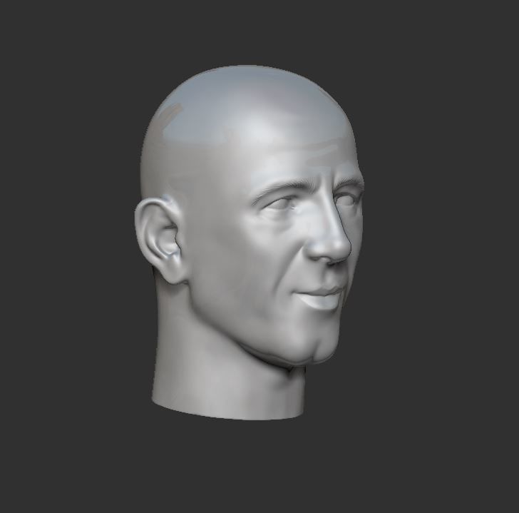 Head 3 3D print model_2