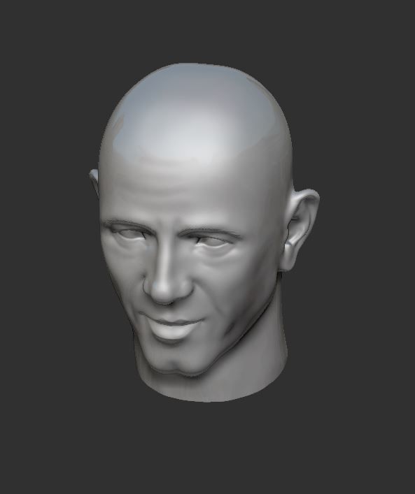 Head 3 3D print model_1