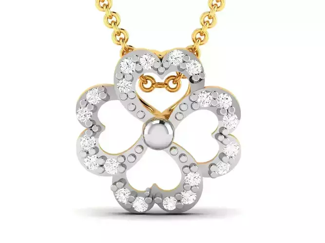 Women Diamond Pendant 3D print model