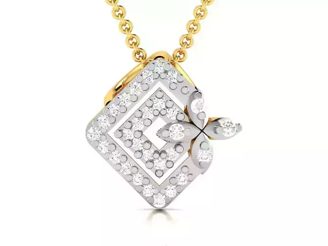 Women Diamond Pendant 3D print model