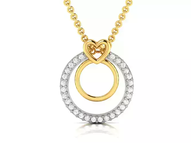 Women Diamond Pendant 3D print model