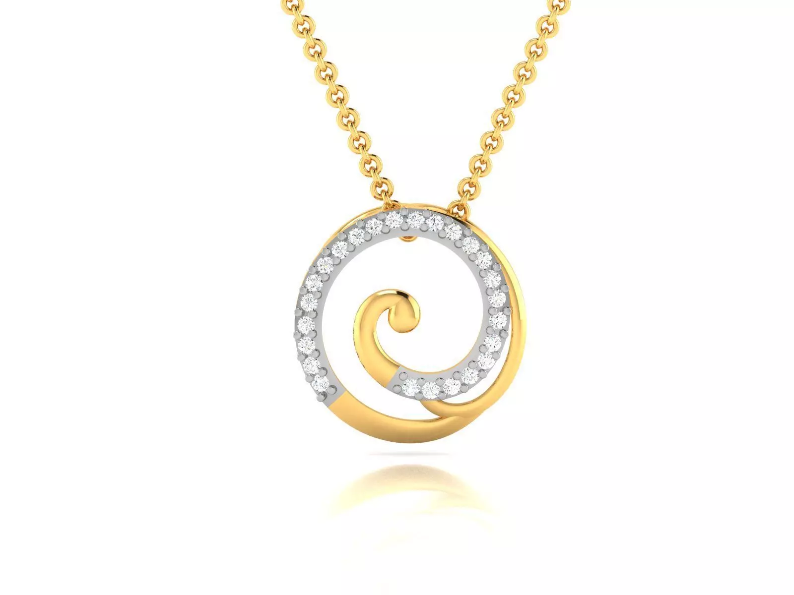 Women Diamond Pendant 3D print model