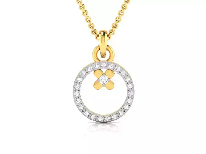 Women Diamond Pendant 3D print model