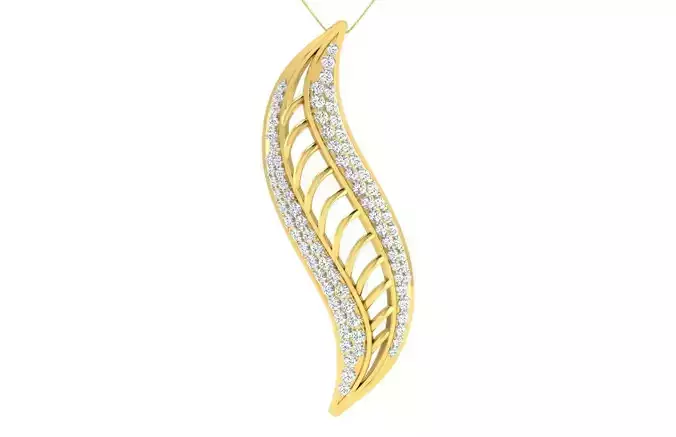 Solitaire Women Pendants 3dm STL OBJ FBX Renders Details