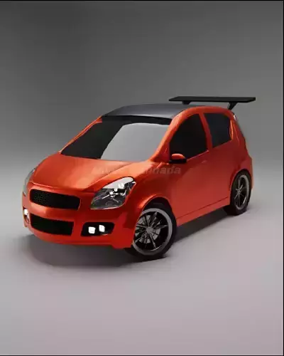 Ritz Sport Edition Car Hatchback Rigged and Ready for Animation