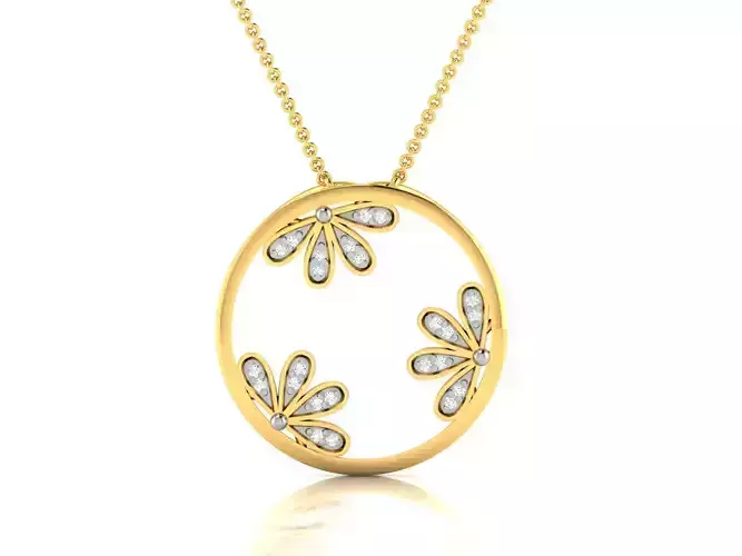 Women Diamond Pendant 3D print model