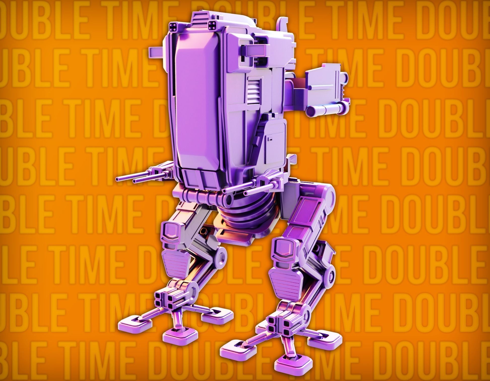 Robo-Tank 3D model robot 3D print model_1