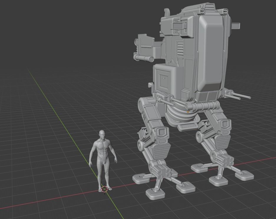 Robo-Tank 3D model robot 3D print model_14