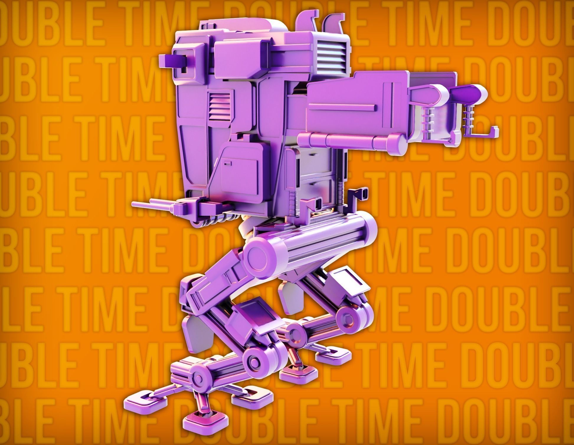 Robo-Tank 3D model robot 3D print model_2