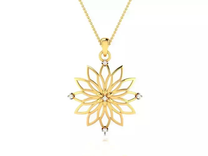 Women Diamond Pendant 3D print model