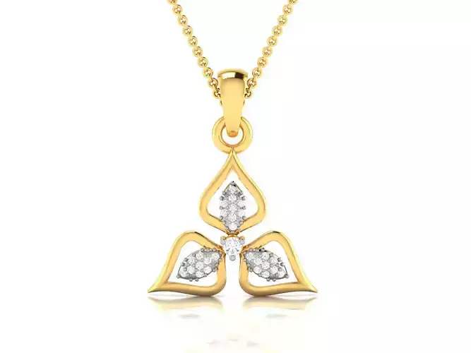 Women Diamond Pendant 3D print model