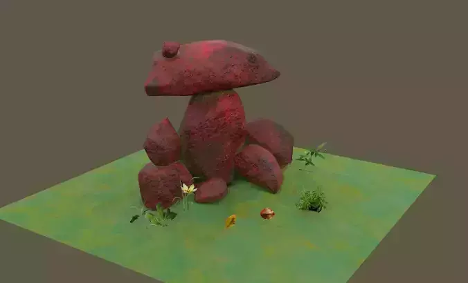 3Dmax next era rock model CG stone resource download