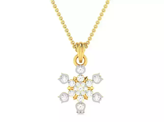 Women Diamond Pendant 3D print model