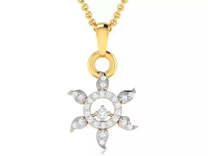 Women Diamond Pendant 3D print model
