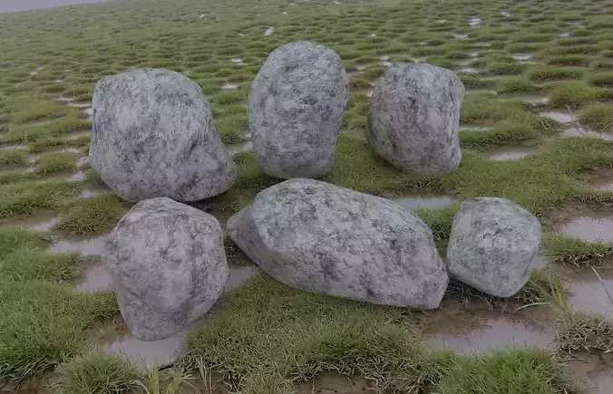 CG rock head mountain model download scene stone 