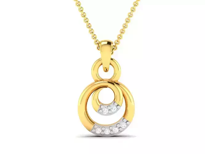 Women Diamond Pendant 3D print model