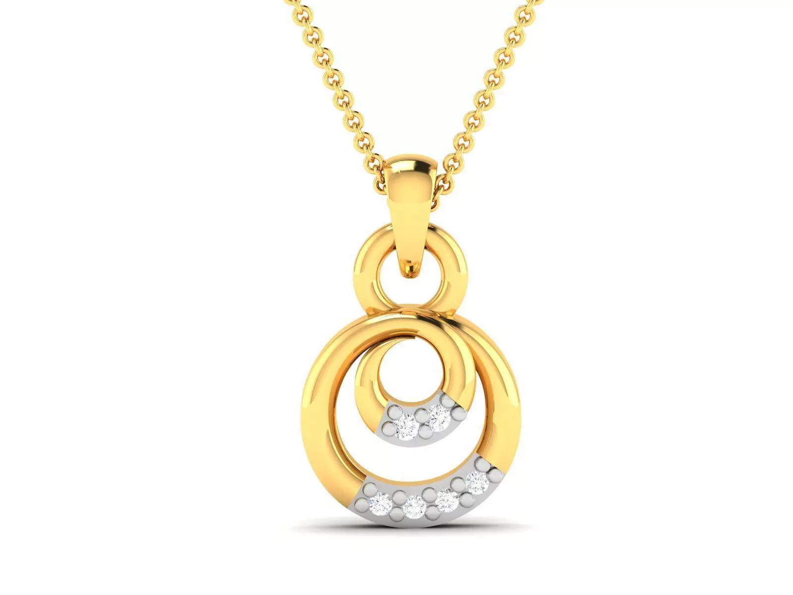 Women Diamond Pendant 3D print model