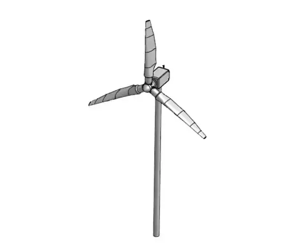 Wind Turbine 3D model